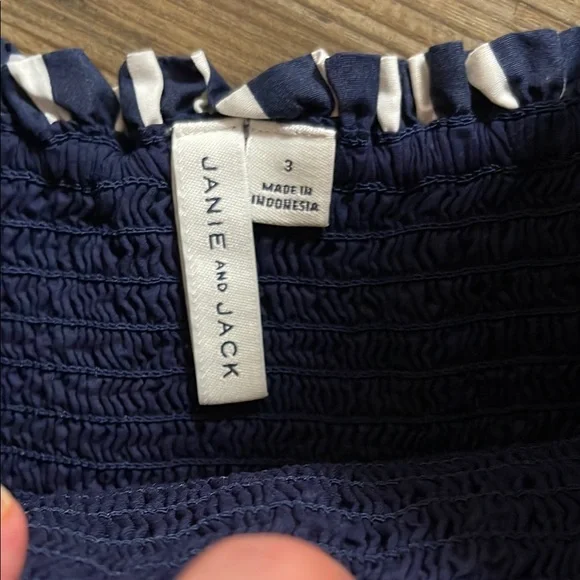 Janie and Jack Navy with White Accents - Picture 2 of 6